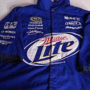 J H Designs Kurt Bush NASCAR Miller Lite Racing Shirt. XXL